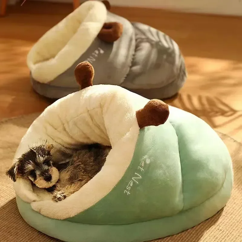 Cotton Slipper Pet Bed for Small & Medium Dogs and Cats – SnugStep™