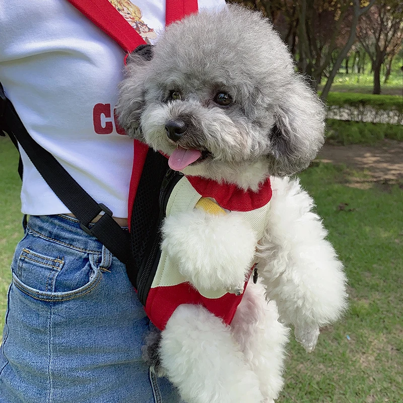Canvas Kangaroo Front Pet Carrier Backpack with Zipper Closure – PouchRoo™