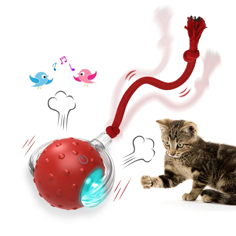 Motion-Sensor Automatic Rolling Ball Cat Toy – Rollio™