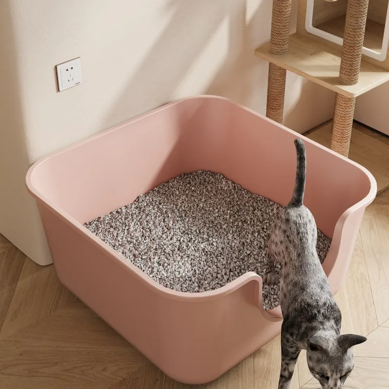Open Top Cat Litter Box, Easy-Clean & Reusable – Trayzo™
