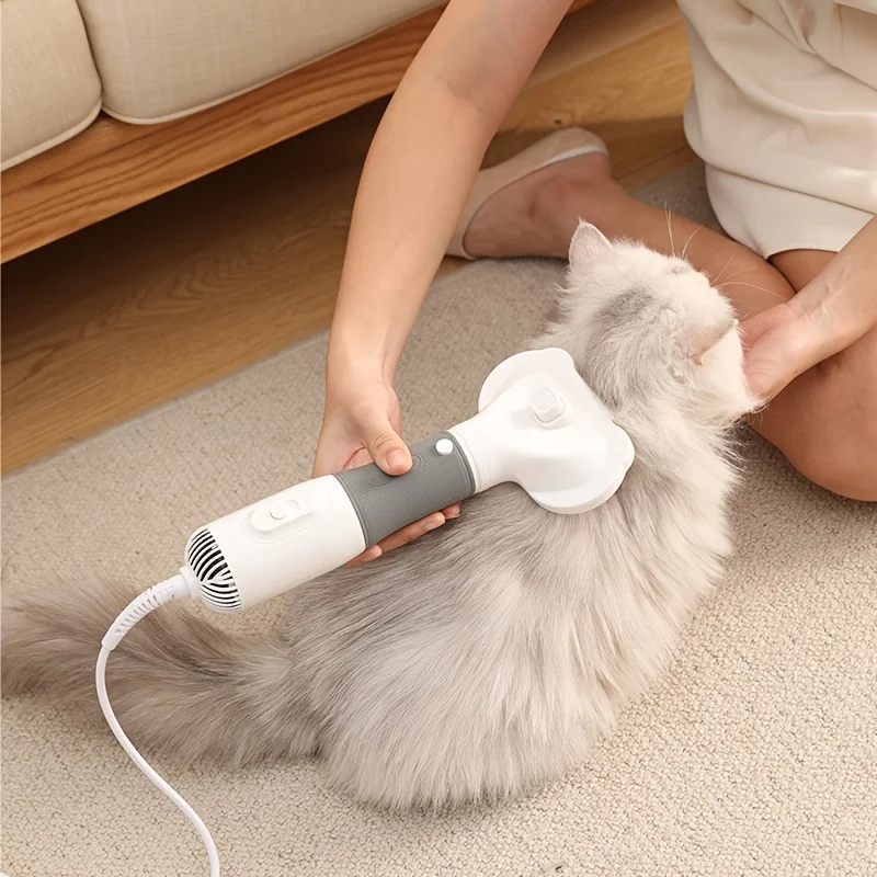 3-in-1 Pet Hair Dryer with Interchangeable Brush Heads – Drynn™