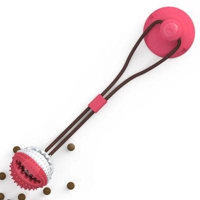 Grid Chew Toy with Suction Cup & Treat Dispenser – Nibblo™