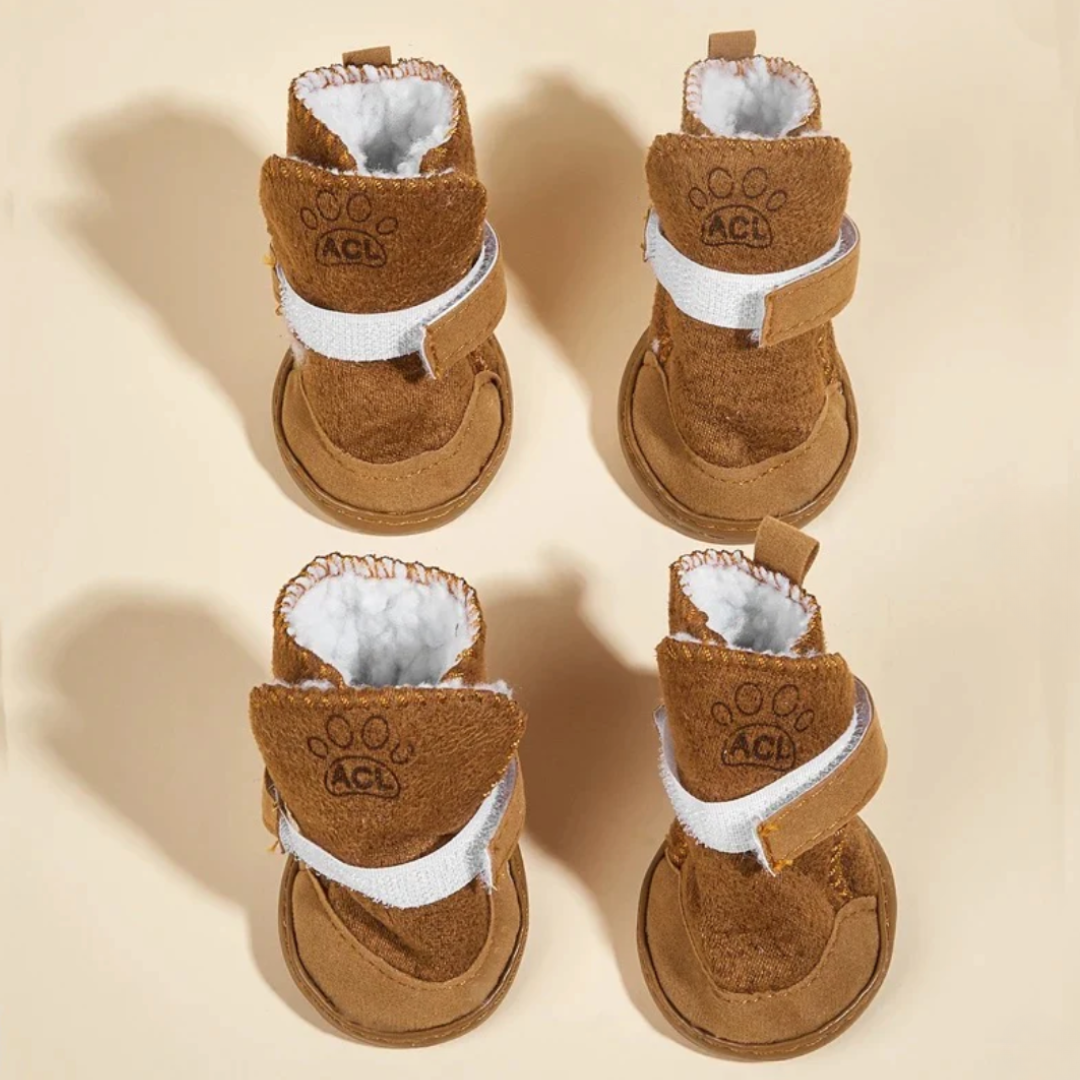 Warm Adjustable Dog Boots with Non-Slip Soles – Loafly™