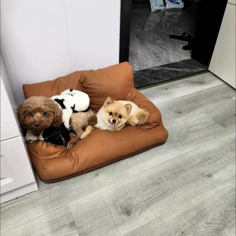 Pet Sofa Bed with Removable Cover & Non-Slip Base – HavenLuxe™