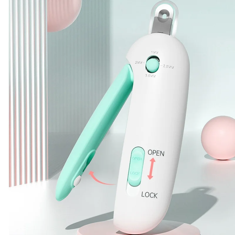 Adjustable Pet Nail Clipper with Safety Lock for Dogs & Cats – Klipzo™