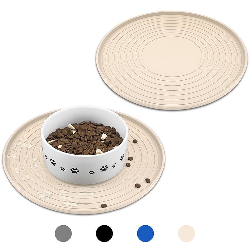 Silicone Pet Feeding Mat – Round, Non-Slip Design – Silvex™