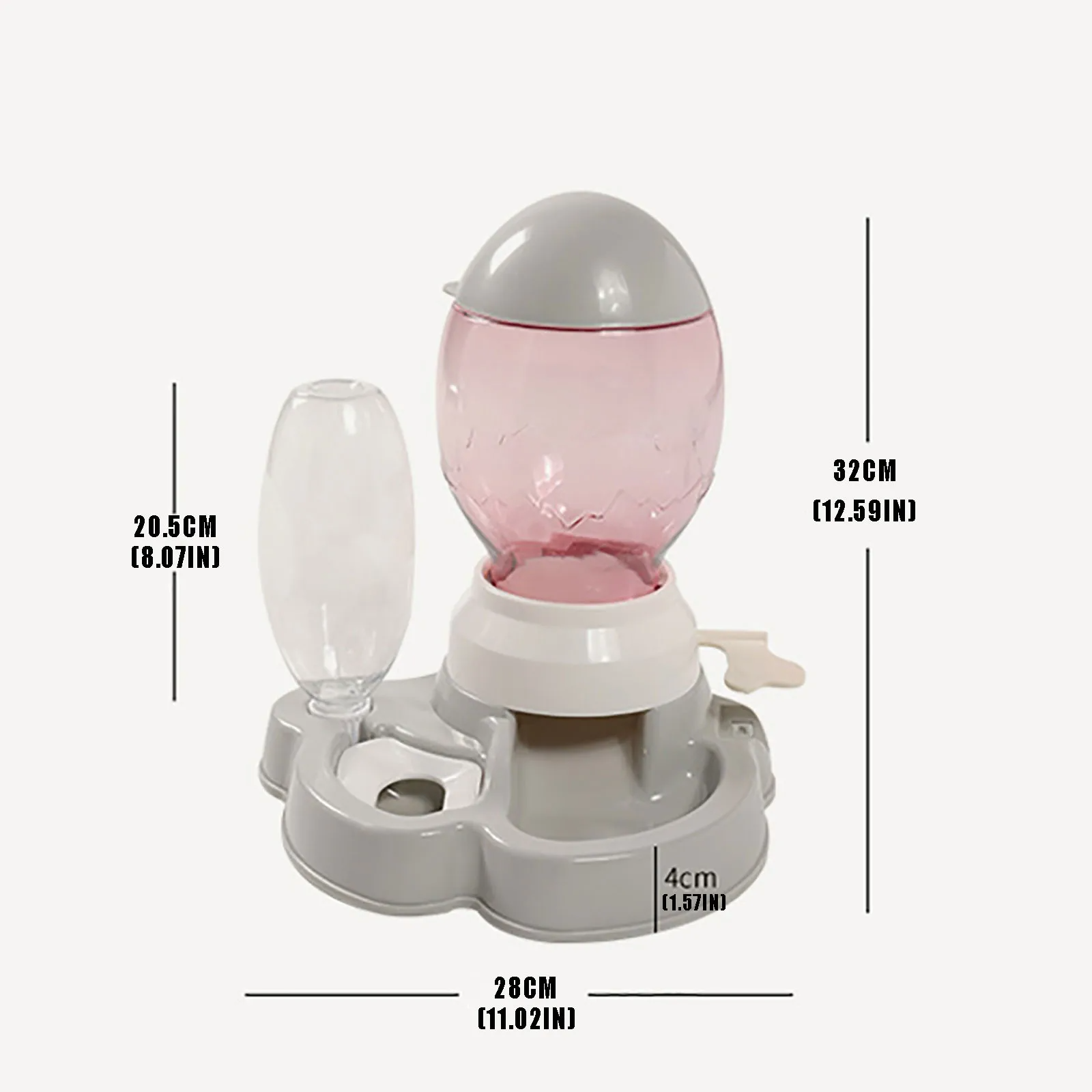 2-in-1 Pet Food & Water Bowl with Gravity Release Lever – Feedwell™