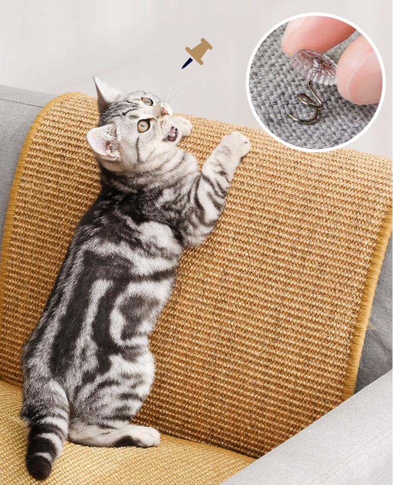 Sisal Cat Scratching Mat - Rollable Furniture Protector – Kratzo™