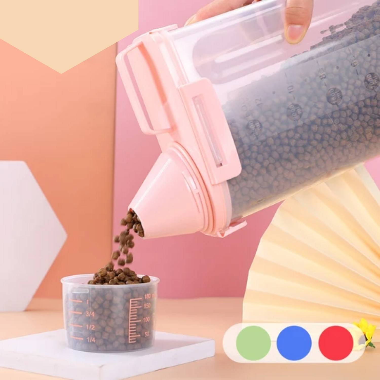Pet Food Storage & Dispenser Container – Freshvo™