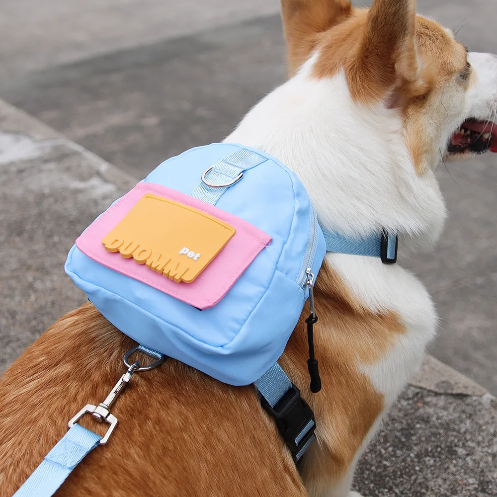 Backpack-Style Collar & Leash Set for Medium to Large Dogs – Wagport™