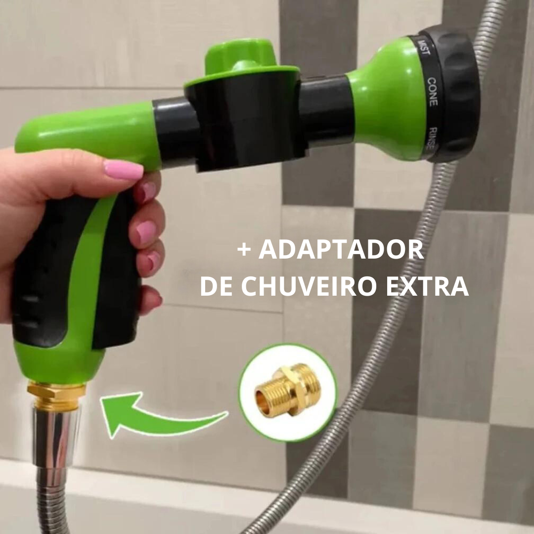 Pet Bath Shower Sprayer with Shampoo Dispenser – Rinsly™