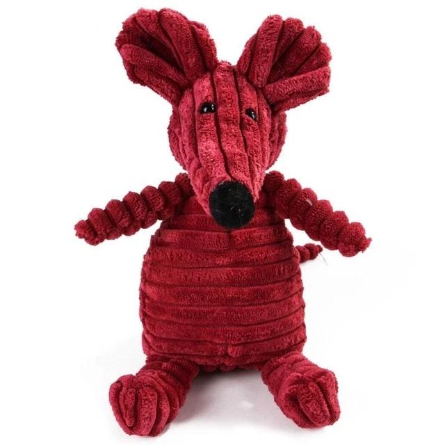 Soft Cotton Plush Animal Squeaky Chew Toy for Pets – Squeako™