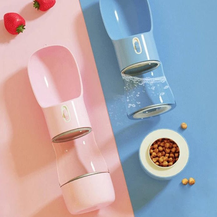 Portable Pet Water & Food Bottle - BPA-Free Travel Feeder – Sipwell™