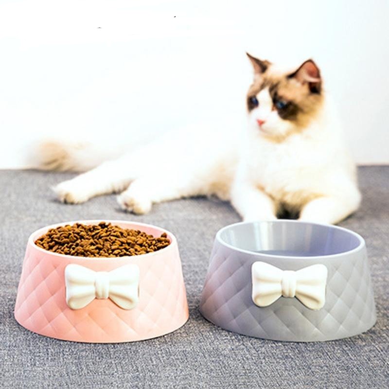 Bow-Shaped Pet Bowl with Non-Slip Base – Kivelle™