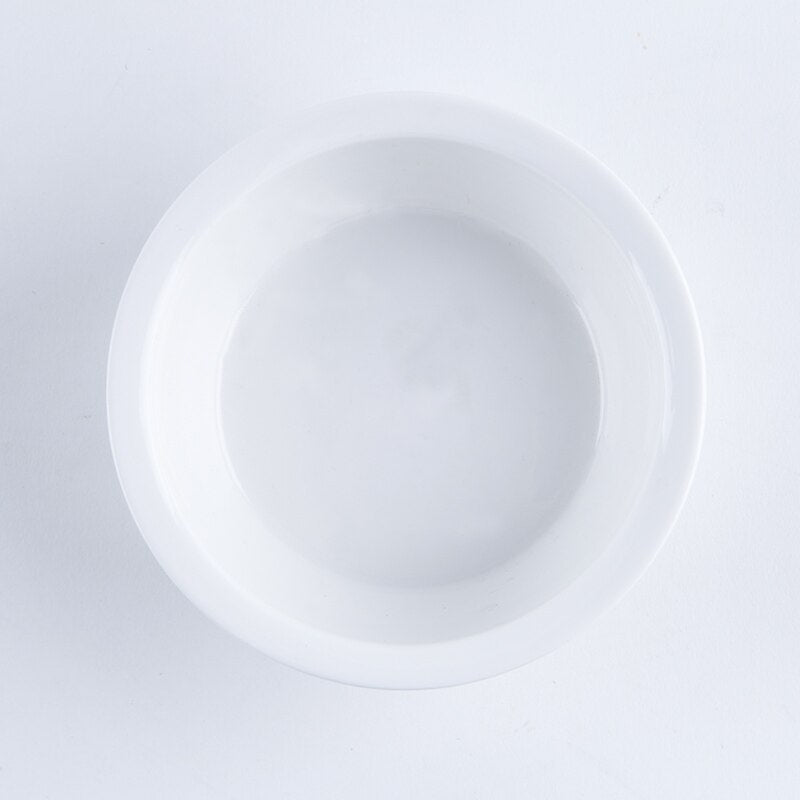 Elevated Ceramic Cat Bowl with Bamboo Stand – Whisko™