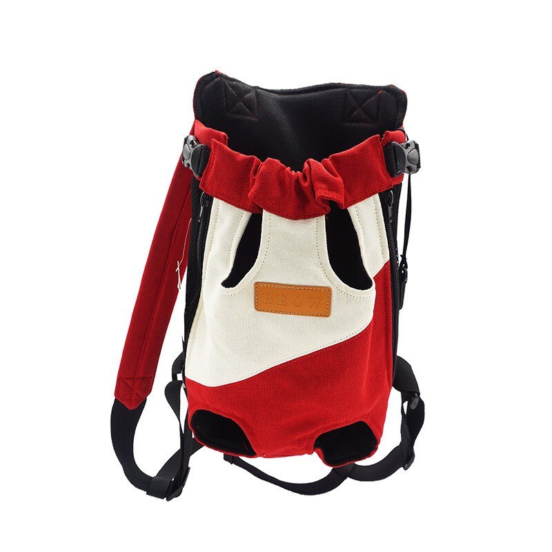 Canvas Kangaroo Front Pet Carrier Backpack with Zipper Closure – PouchRoo™