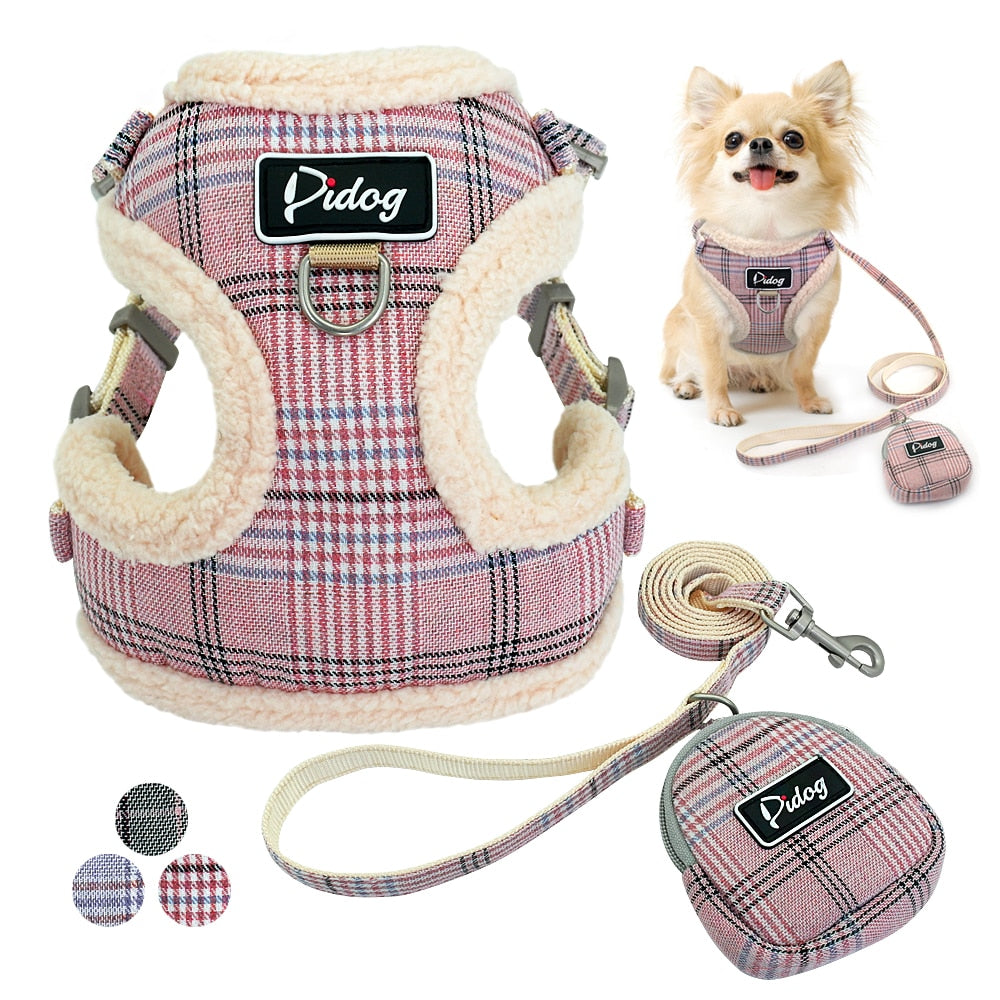 Dog Vest Harness with Leash & Storage Pouch – Vantro™