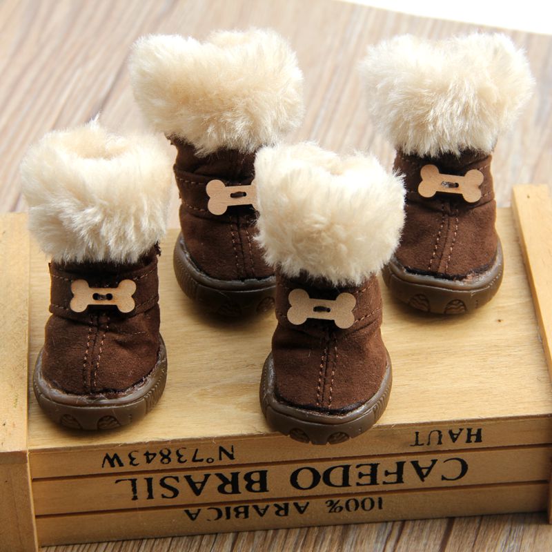 Pet Shoes 4-Piece Set for Small Pets – SnowStep™
