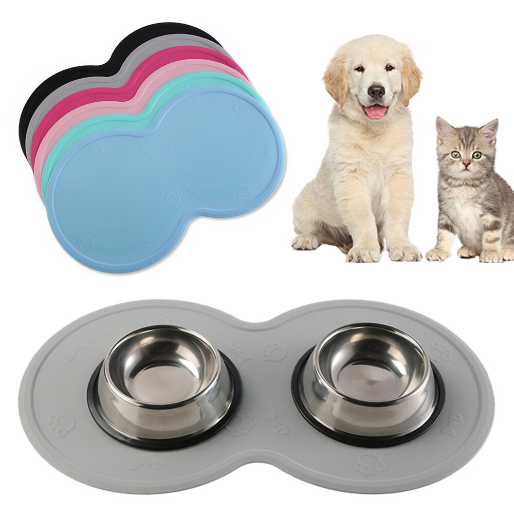 Non-Slip Silicone Pet Feeding Mat for Bowls & Feeders – Silqo™