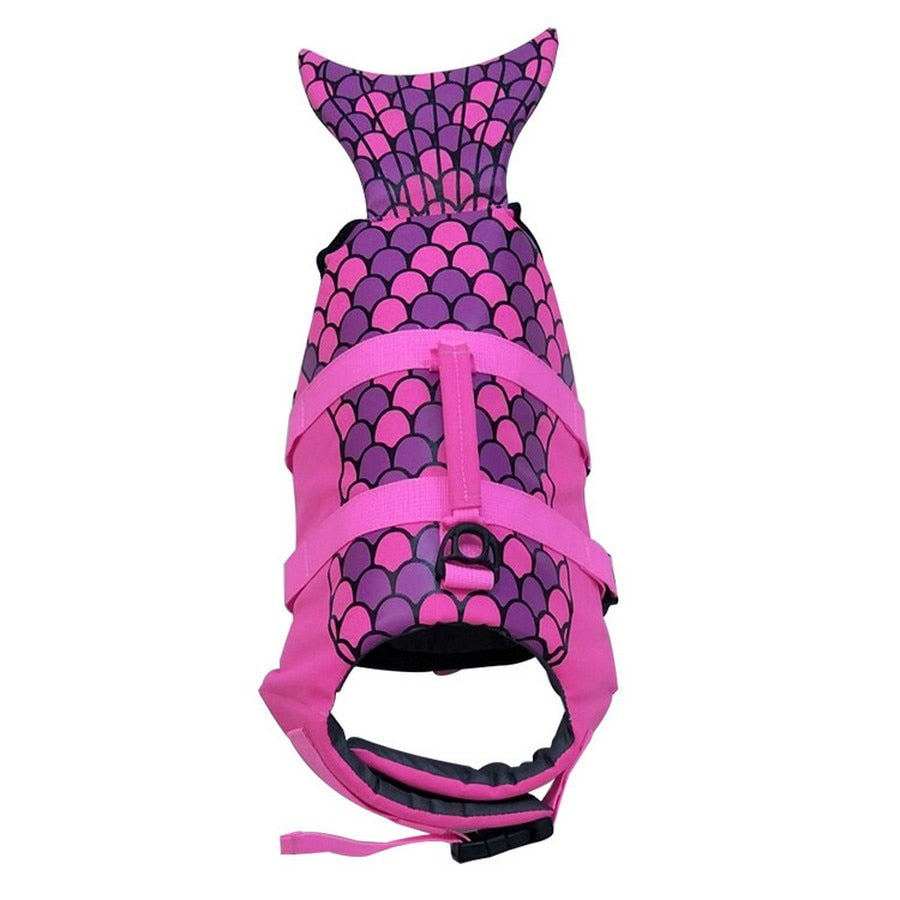 Pet Life Jacket with Mermaid & Shark Prints – Wavelo™