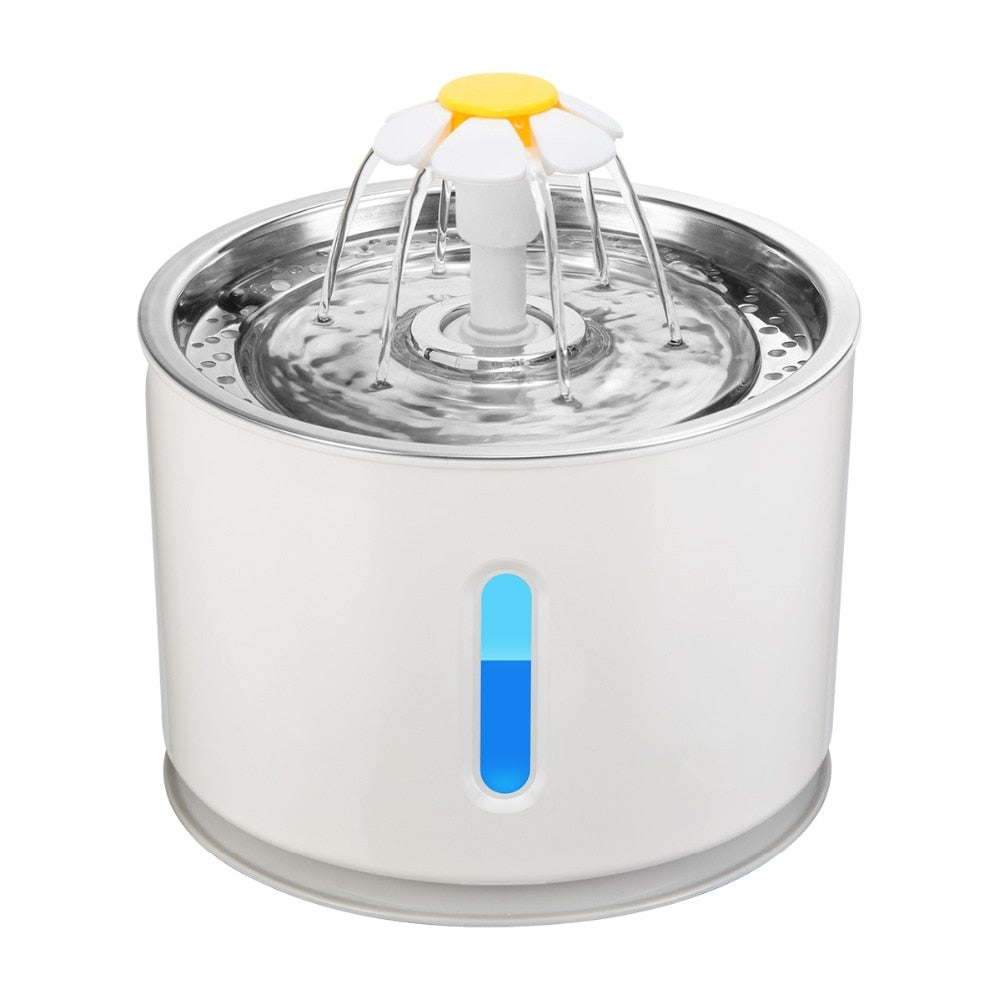 Automatic Pet Water Fountain with Carbon Filter & LED – Fontira™