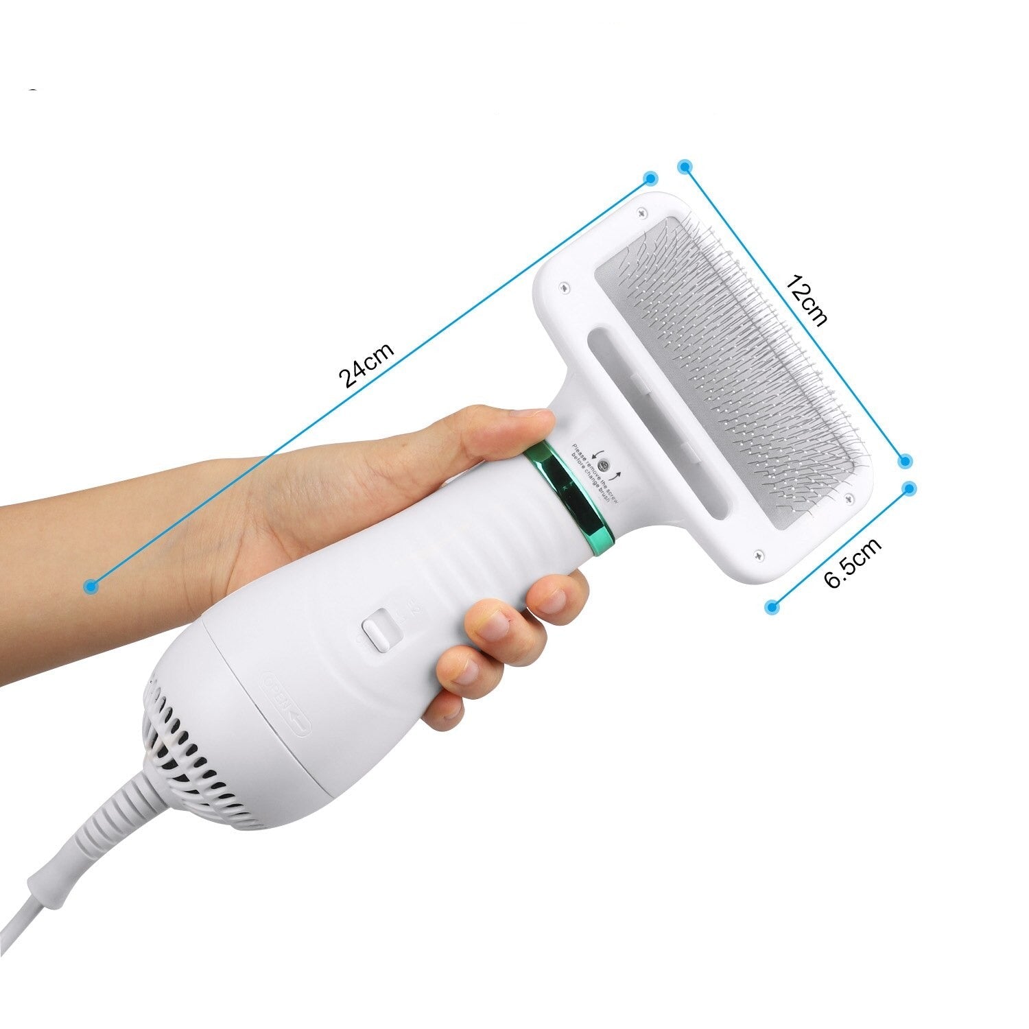 2-in-1 Pet Hair Dryer & Grooming Comb – Puffara™