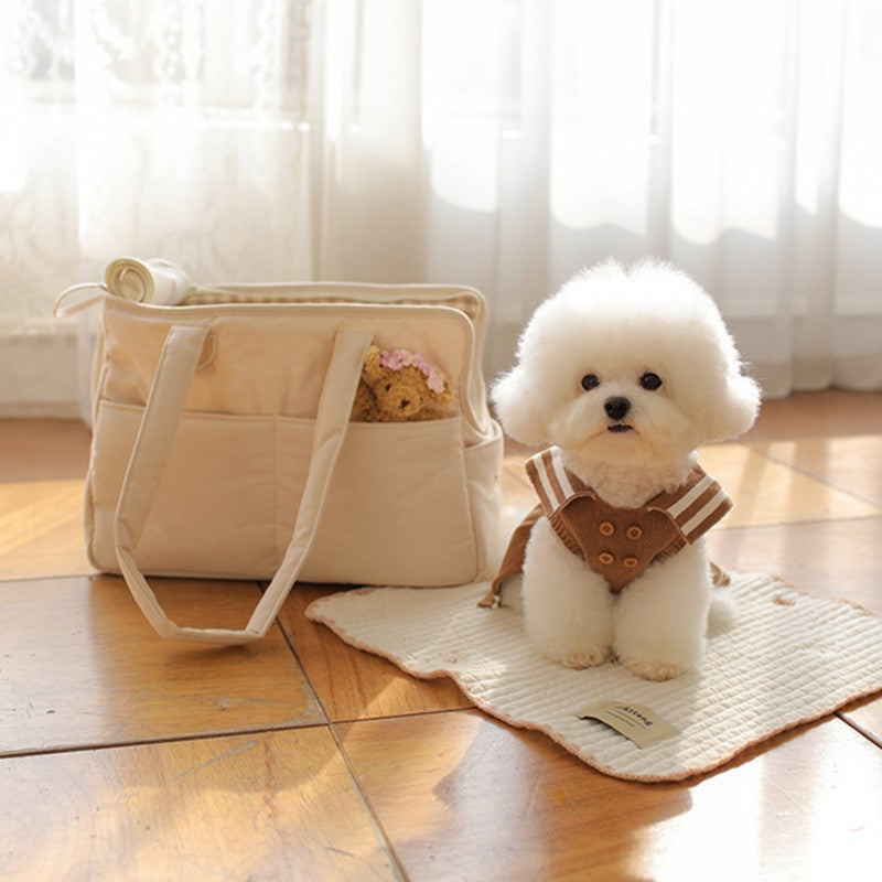 Pet Carrier Bag with Open Window Design & Side Pockets – Wispel™