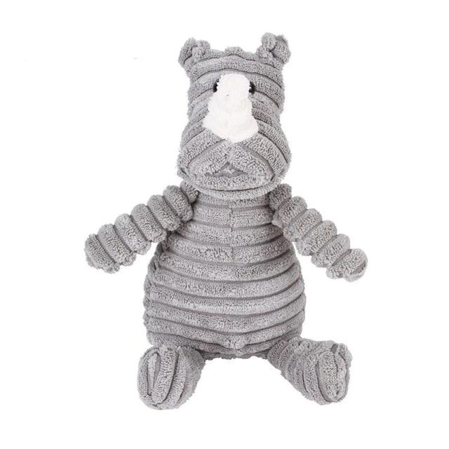 Soft Cotton Plush Animal Squeaky Chew Toy for Pets – Squeako™