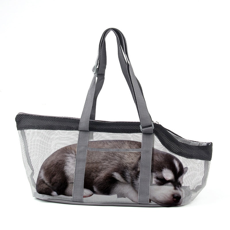 Breathable Pet Carrier Bag with Zip-Top Opening & Head Vent – Wovin™
