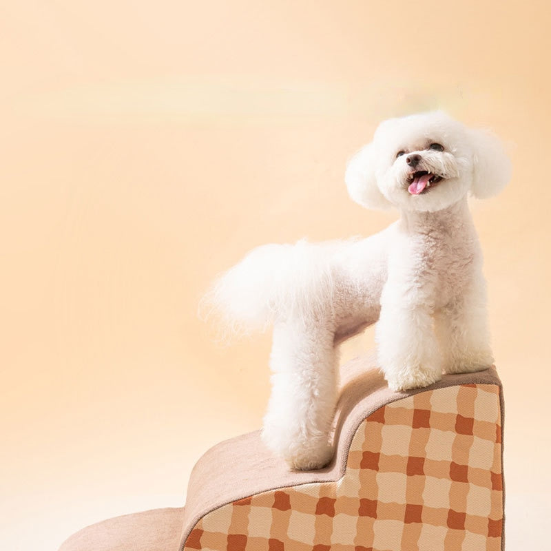 Non-Slip Foam Pet Stairs for Dogs & Cats – Steppaw™