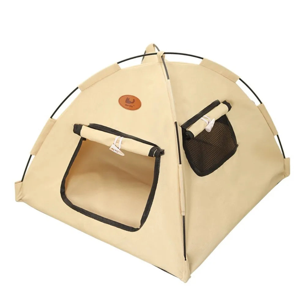 Portable Pet Tent Bed in Oxford Polyester for Small Pets – TokaNest™