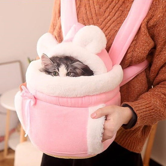 Kangaroo Pouch Pet Carrier with Hood for Dogs & Cats – Snugroo™