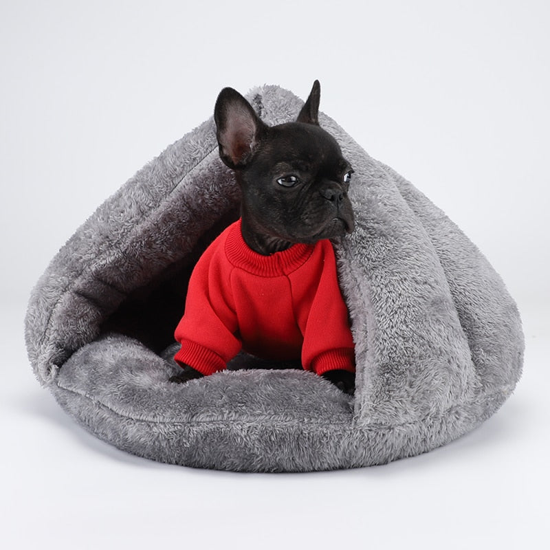 Cotton Pet Cave Bed for Pets Up to 16.5 lb – CozyCove™