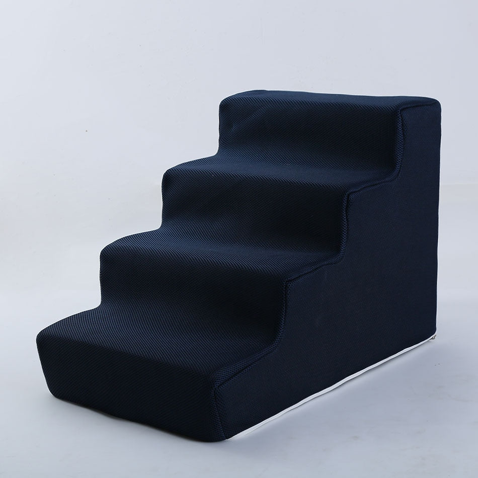 Pet Stairs for Dogs & Cats – Soft Foam Steps for Beds & Sofas – Pawrise™