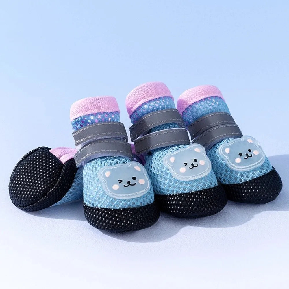Reflective Non-Slip Dog Shoes with Waterproof Soles – NightPaw™