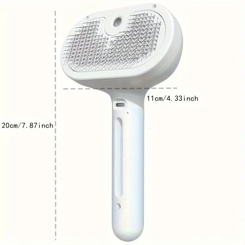 Self-Cleaning Steam Spray Pet Grooming Brush for Dogs & Cats – Furmist™