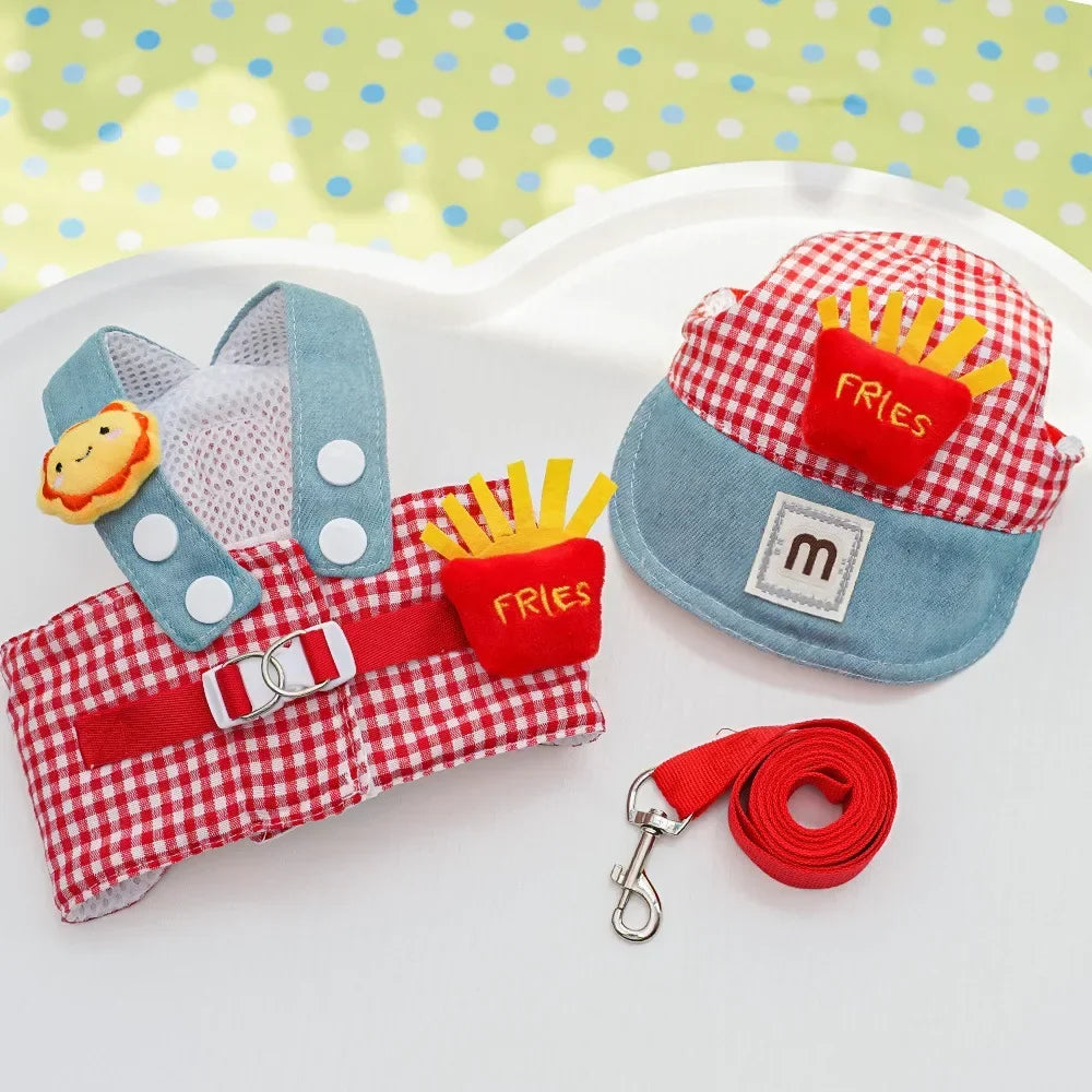Dog Collar & Leash Set with Matching Hat – Zippa™