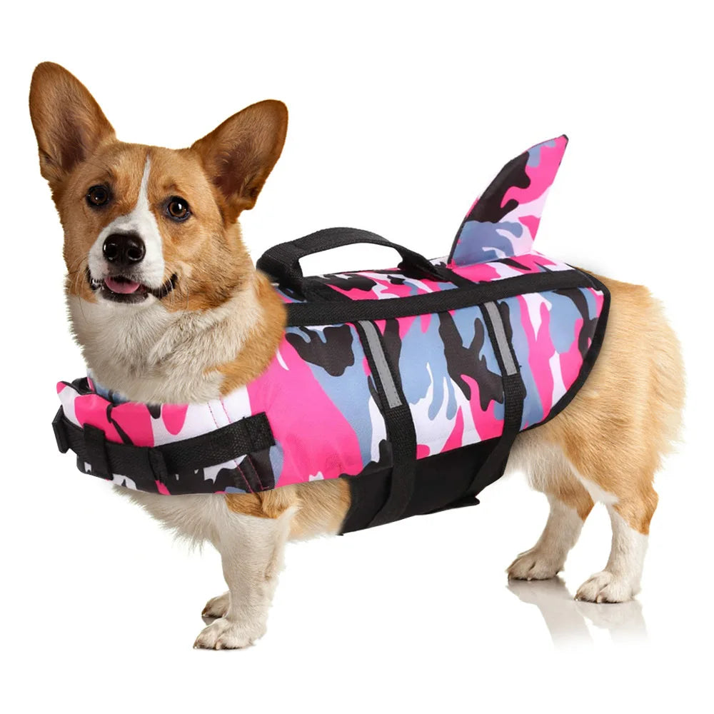 Pet Life Jacket with Handle for Dogs & Cats – SwimGuard™
