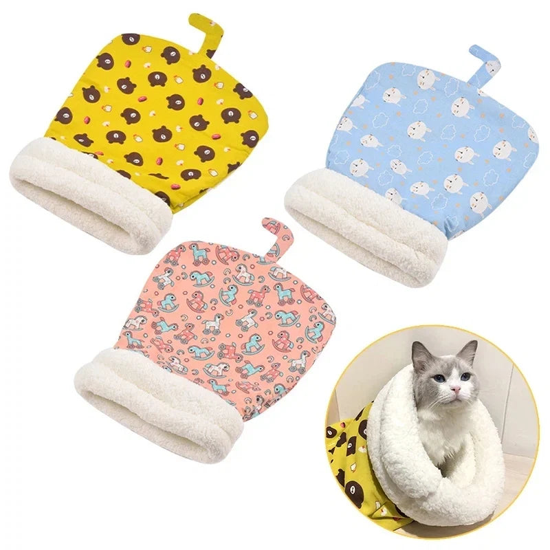 Waterproof Plush Pet Sleeping Bag Bed for Small & Medium Dogs & Cats – SnugglePouch™