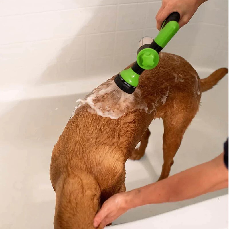 Pet Bath Shower Sprayer with Shampoo Dispenser – Rinsly™