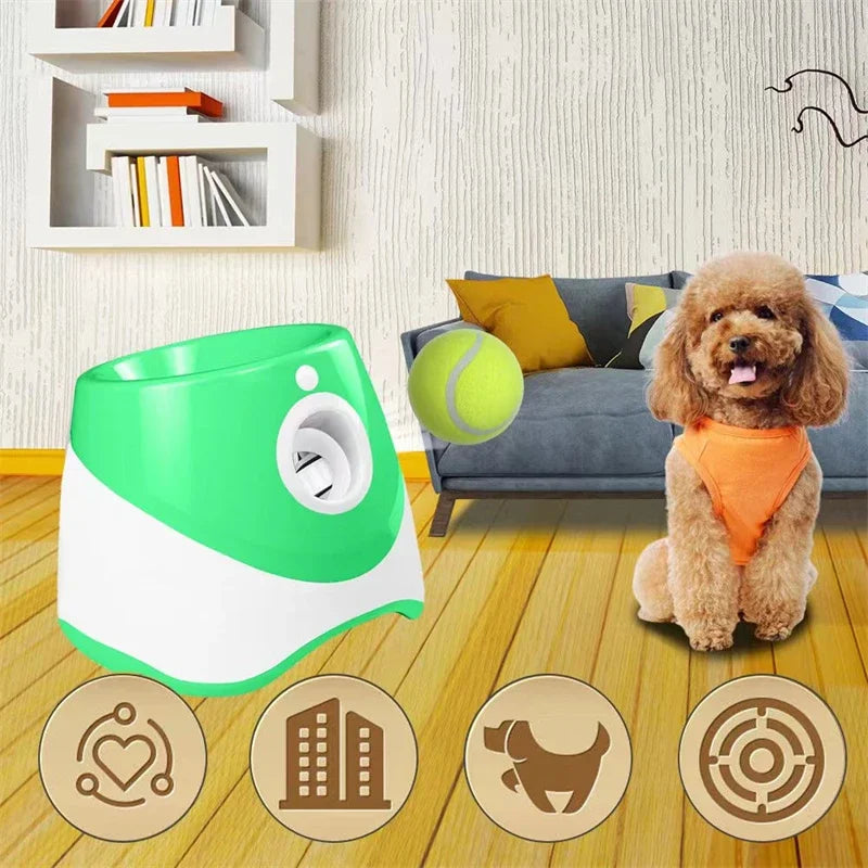 Automatic Ball Launcher & Treat-Dispensing Pet Toy – Flingo™