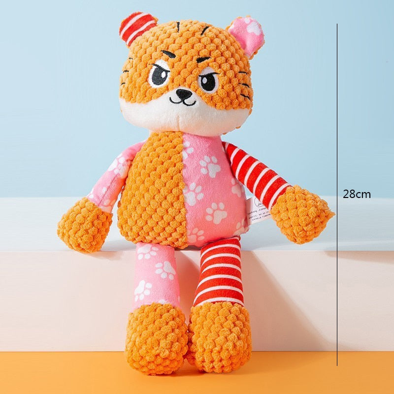 Plush Animal Squeaky Chew Toy for Dogs & Cats – Wumble™