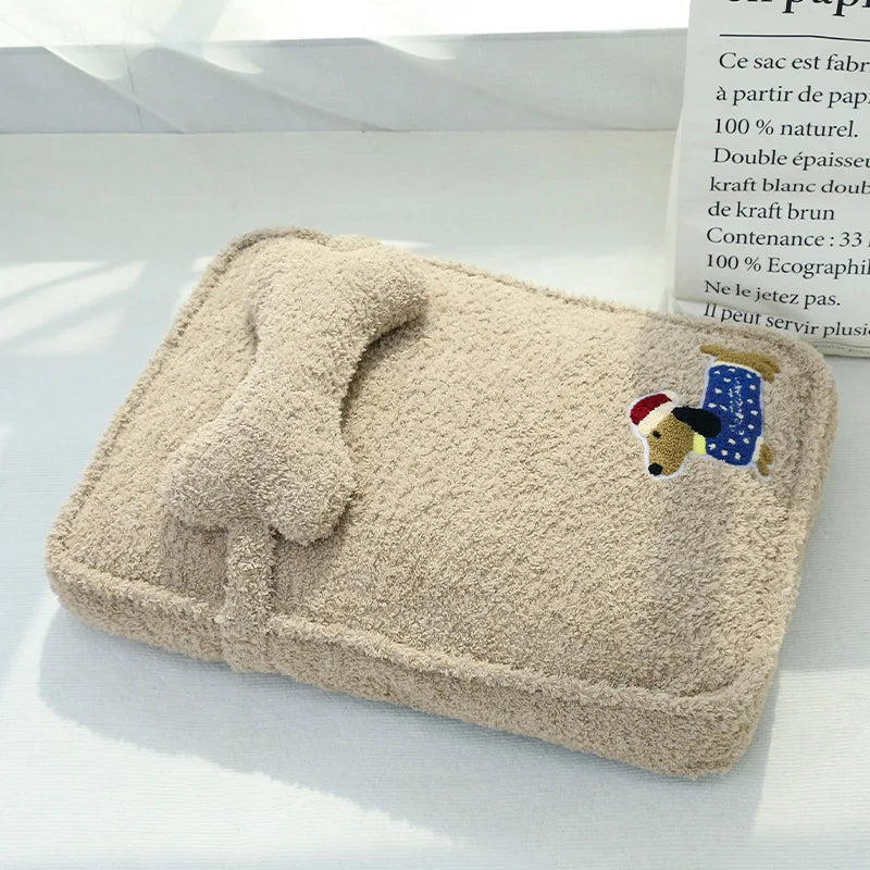 Pet Mattress Bed with Removable Cover & Pillow – Cushora™