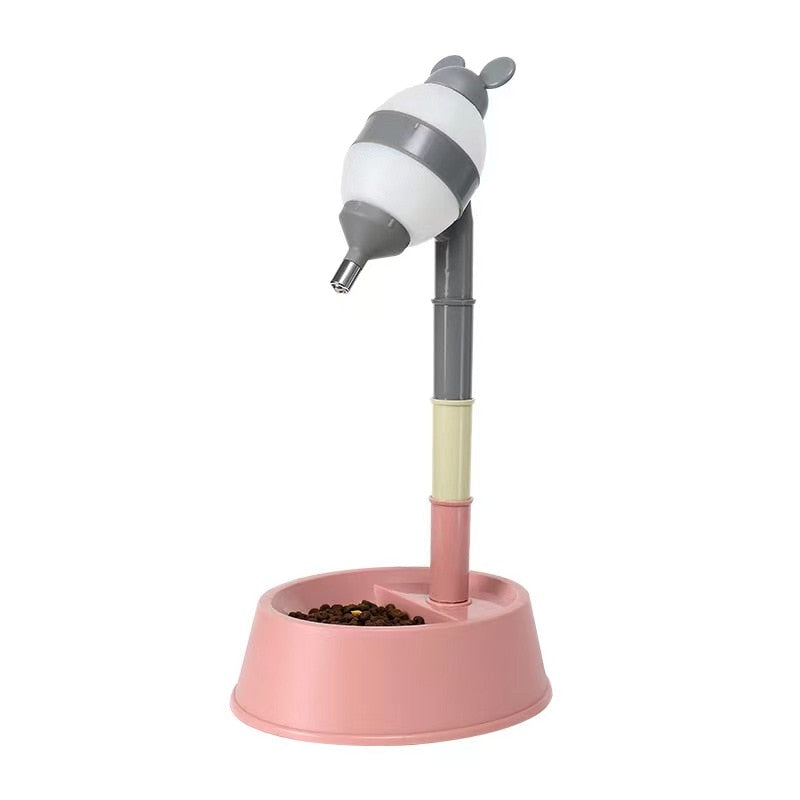 Anti-Spill Vertical Pet Feeder & Water Dispenser – Pourvo™