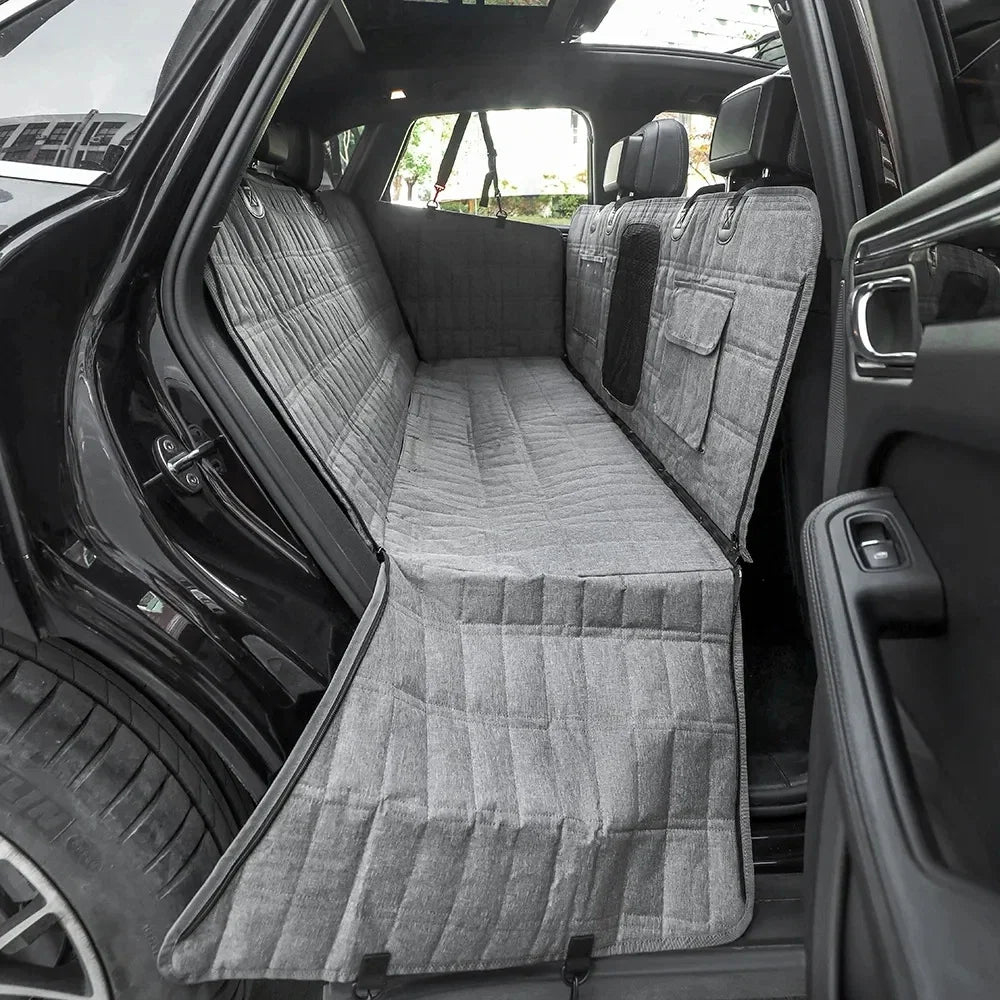 Waterproof Rear Car Seat Cover for Dogs with Mesh Window – Cargona™