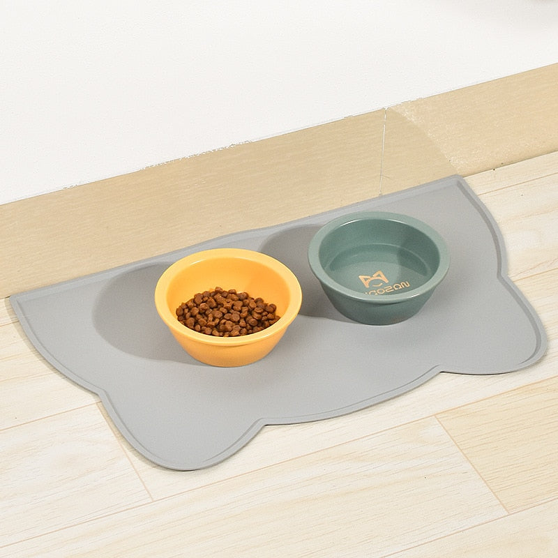 Silicone Pet Feeding Mat for Bowls – Waterproof, Non-Slip – Slikmat™
