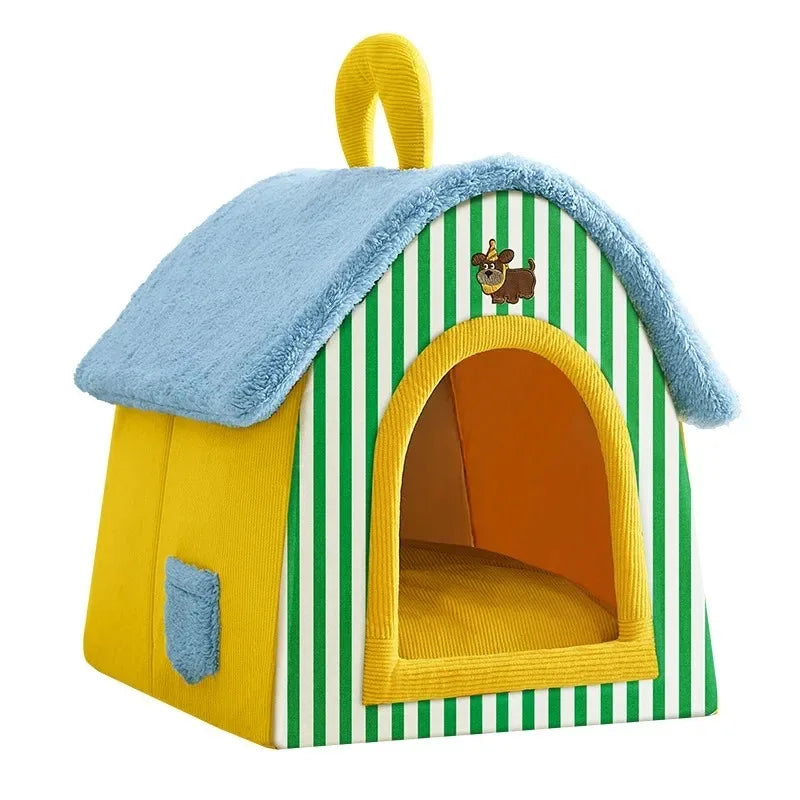 Pet House Bed with Removable Cover & Machine-Washable Design – EverNest™