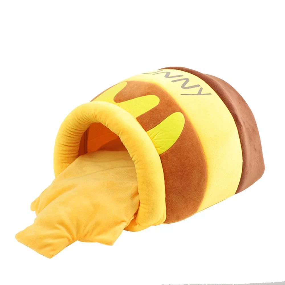 Honey Pot Cave Pet Bed in Yellow – HoneyNest™