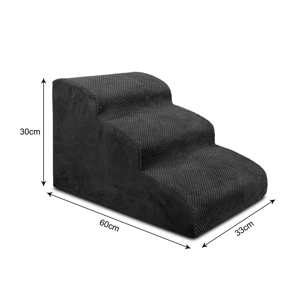 Non-Slip Memory Foam Pet Stairs for Dogs & Cats – Klimbo™