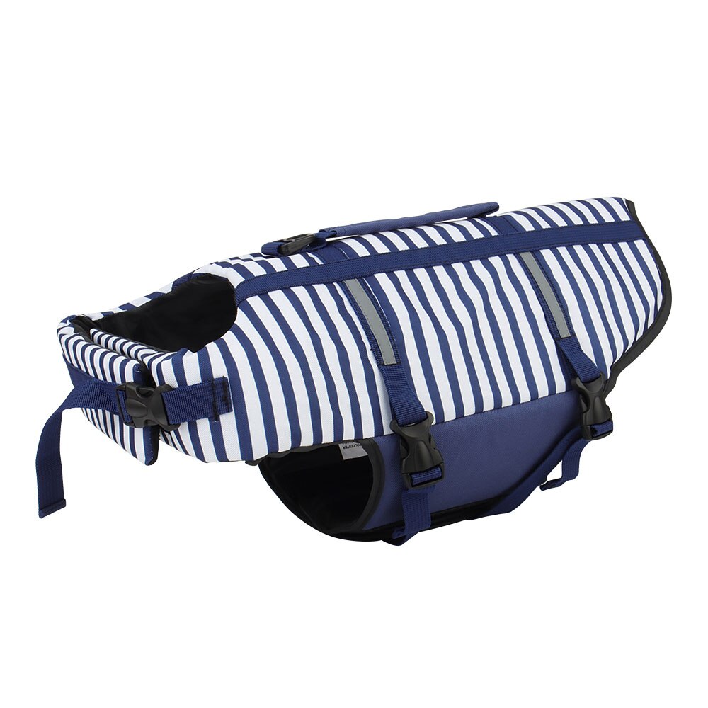 Striped Pet Life Jacket – Flotation Safety Vest – Vaylo™